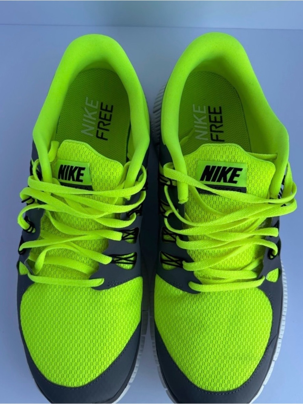 Nike Free Trainers - Neon Volt and Black